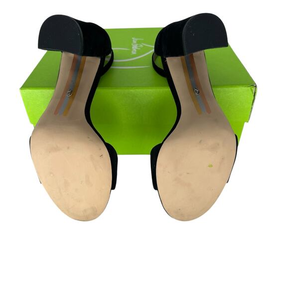 Sam Edelman Robyn Black Suede Block Heel Sandals - Size 7.5M - Picture 6 of 7